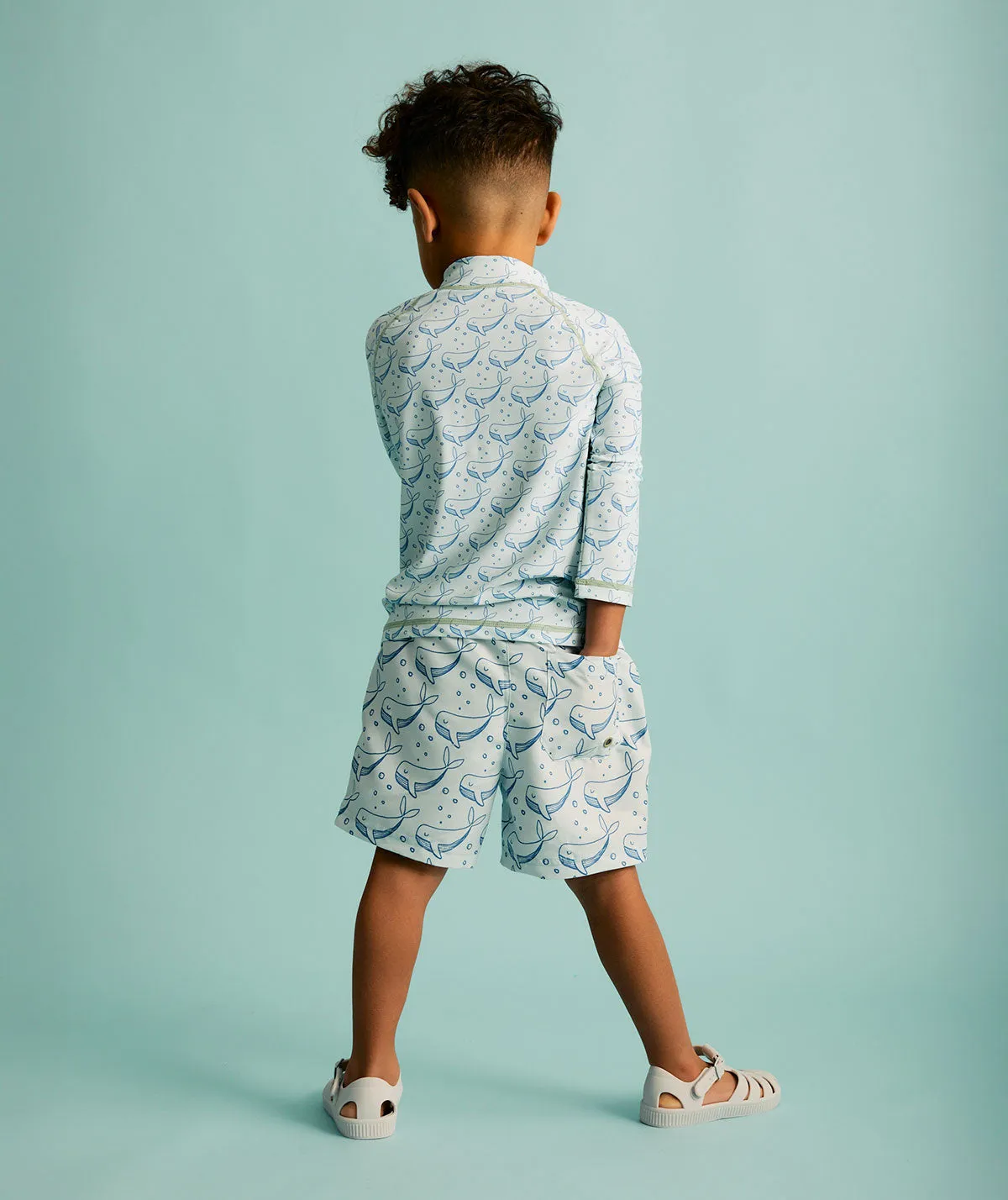 KIDLY by MORI Recycled Zip Front Rash Vest