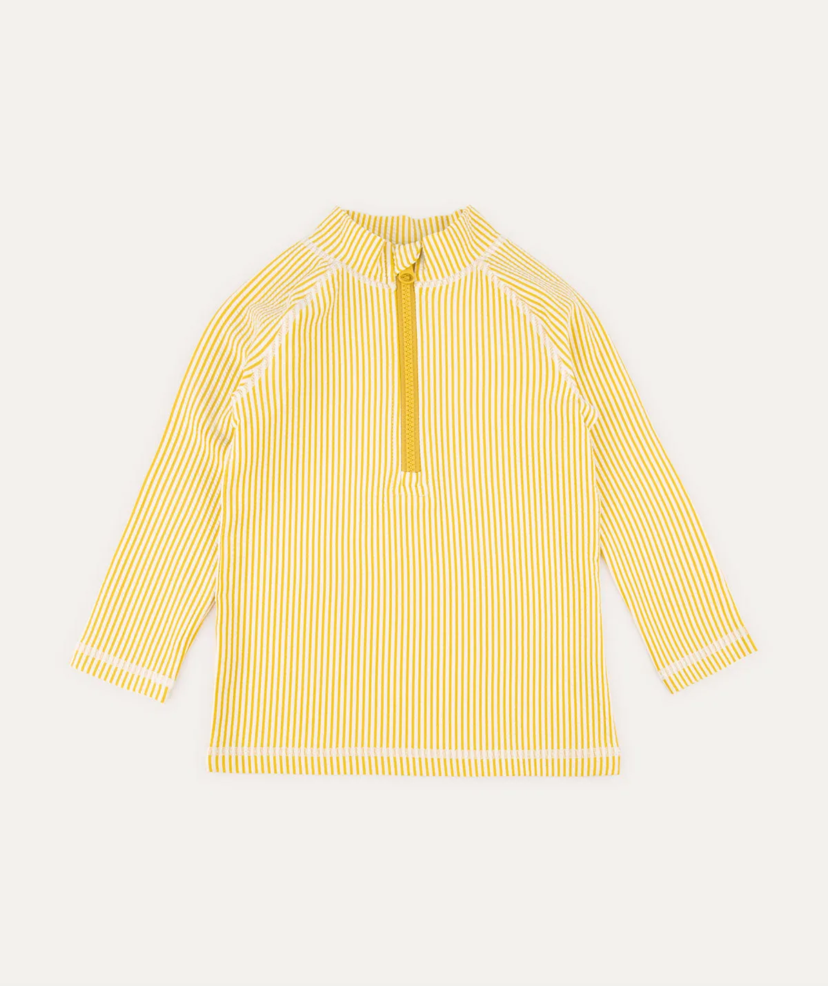 KIDLY by MORI Seersucker Zip Front Rash Vest