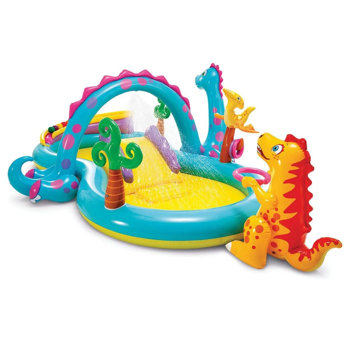 Kids Pool with Slide Intex 57135NP Dinoland Play Centre Inflatable