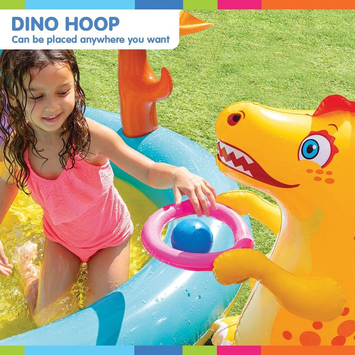 Kids Pool with Slide Intex 57135NP Dinoland Play Centre Inflatable