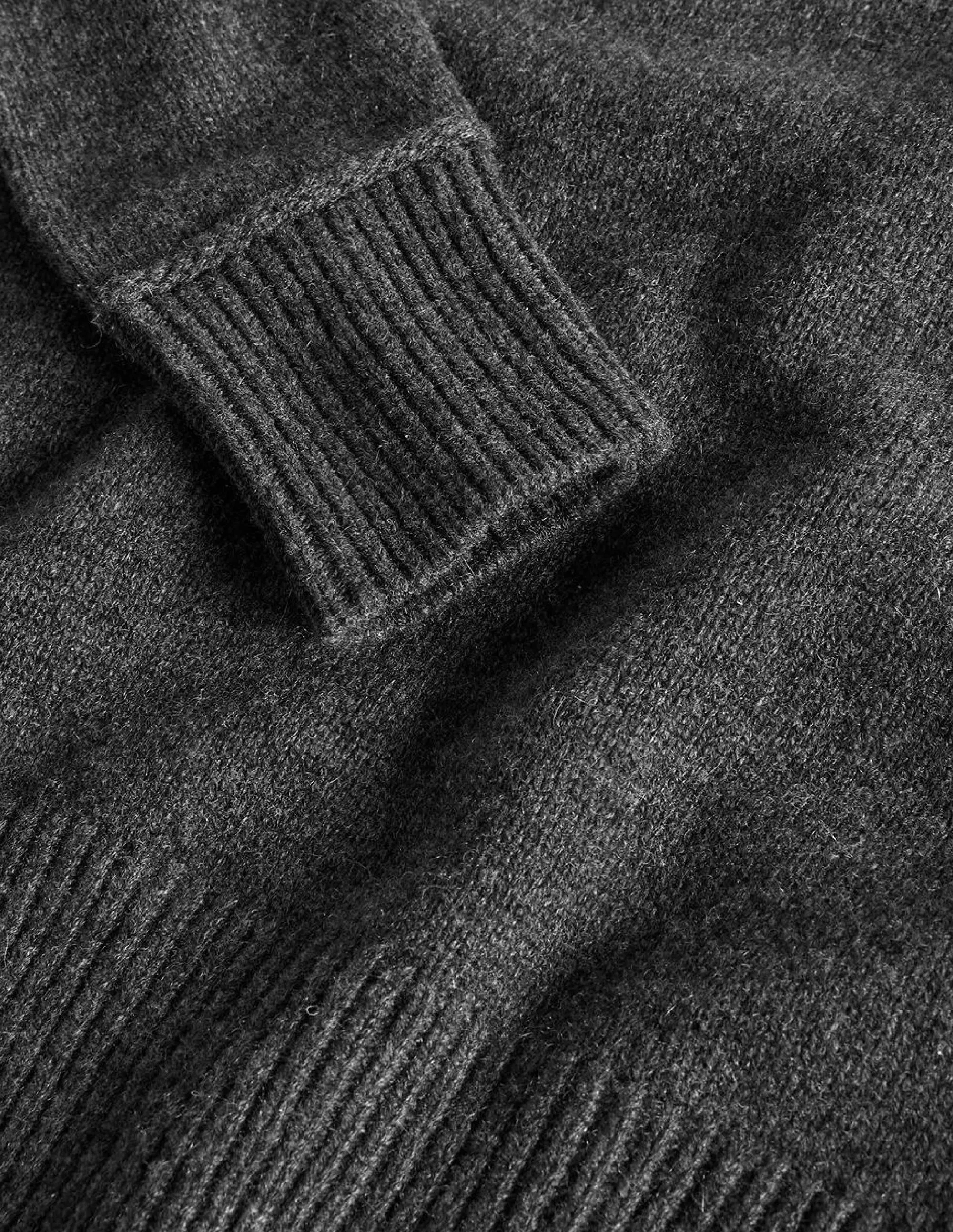 Lofty Cashmere Jumper-Charcoal Melange