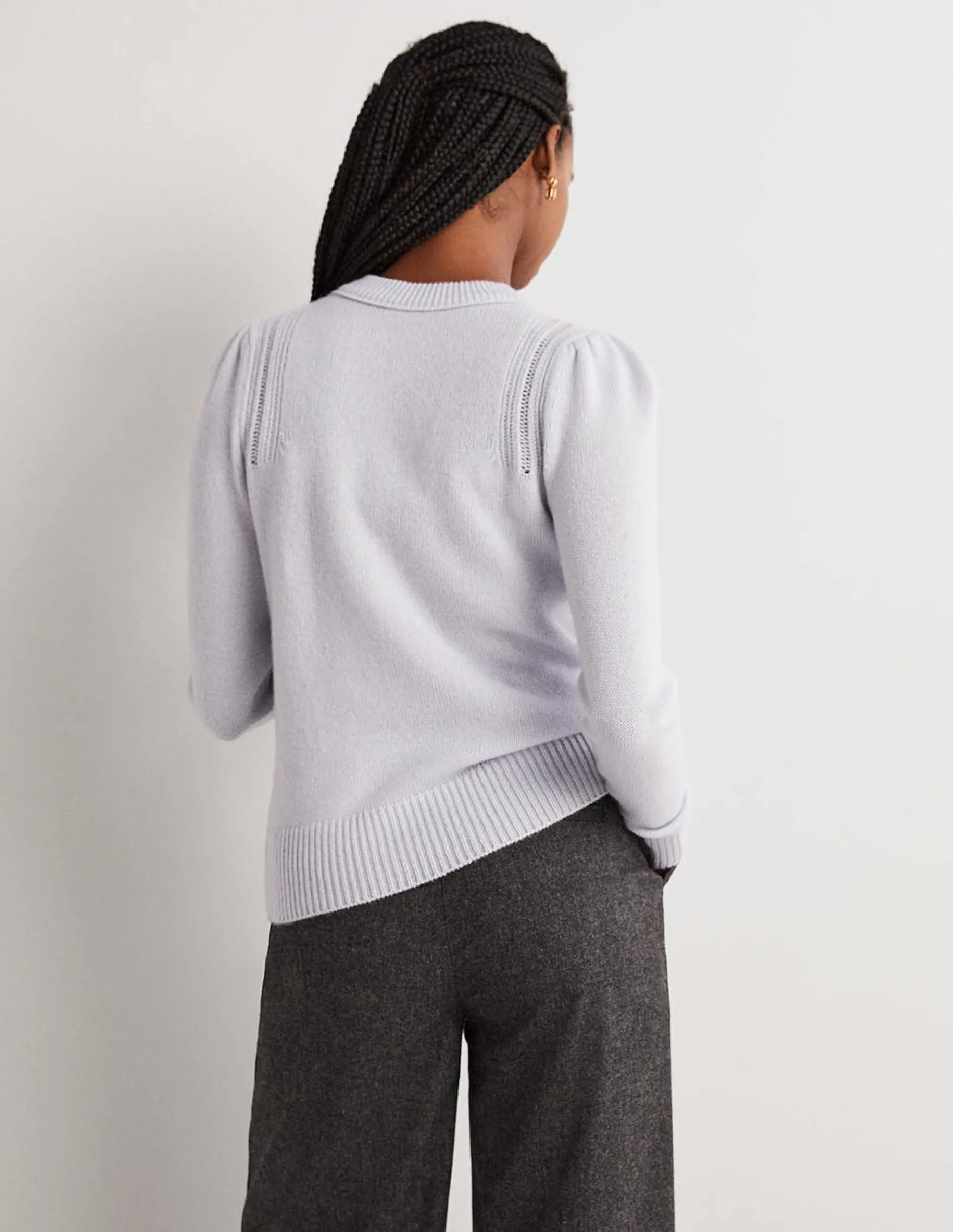 Lofty Cashmere Jumper-Skylight Blue