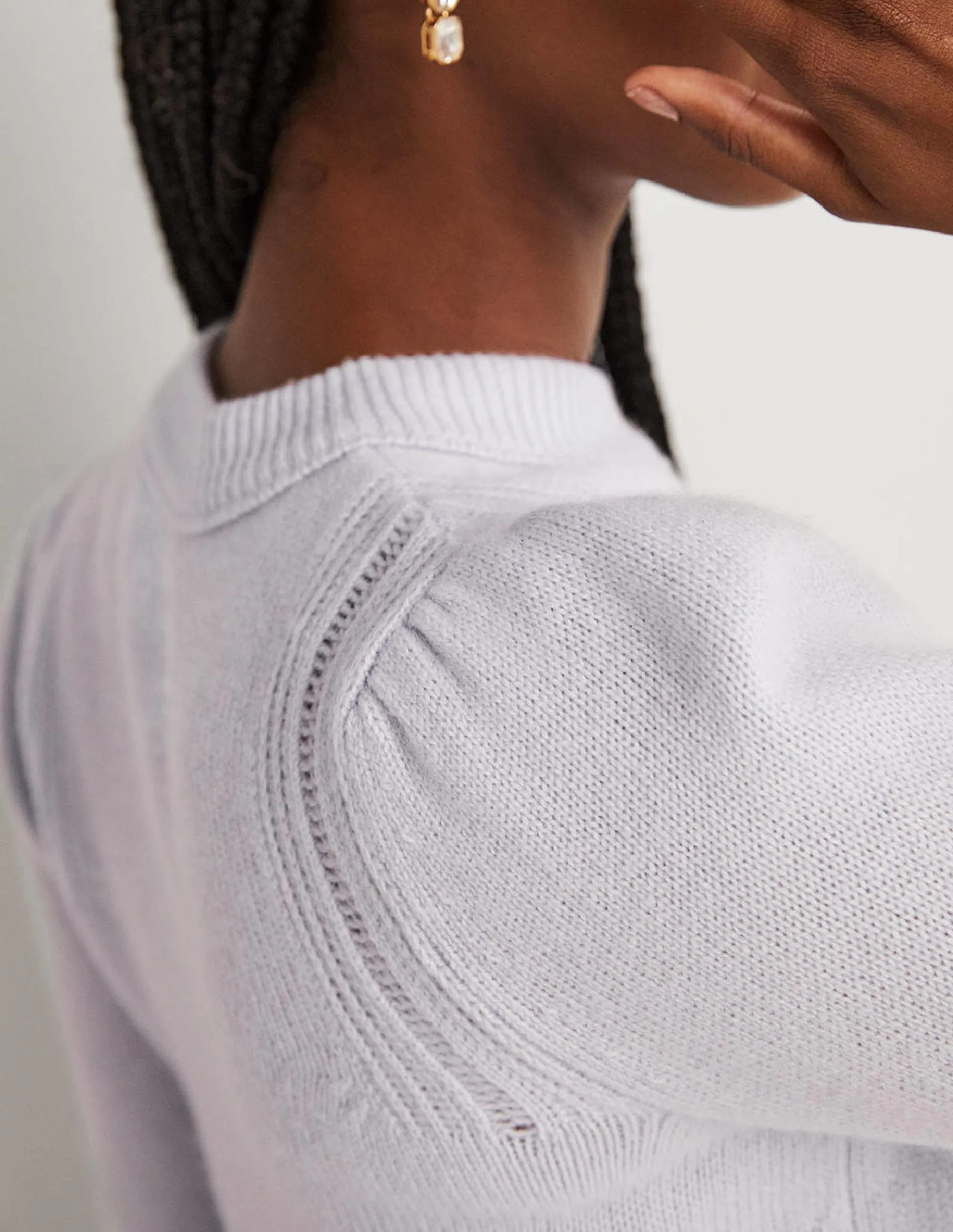 Lofty Cashmere Jumper-Skylight Blue