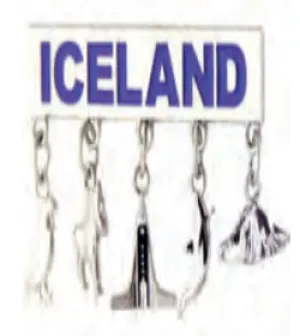 Magnet w. charms ICELAND