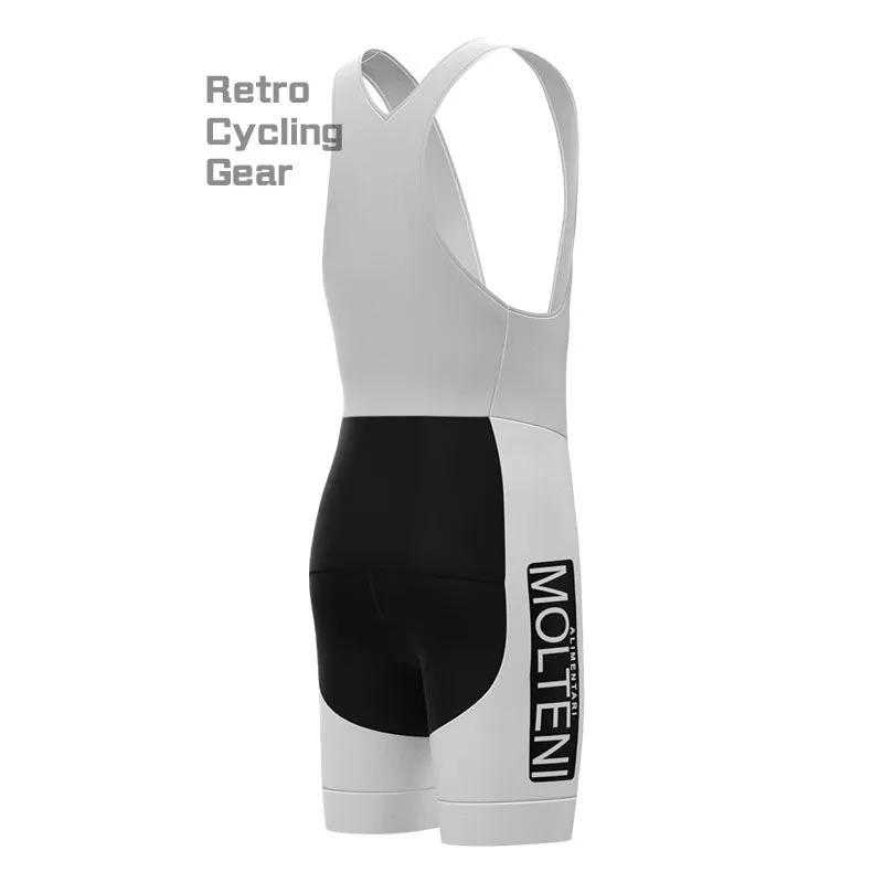 Molteni White Retro Cycling Shorts