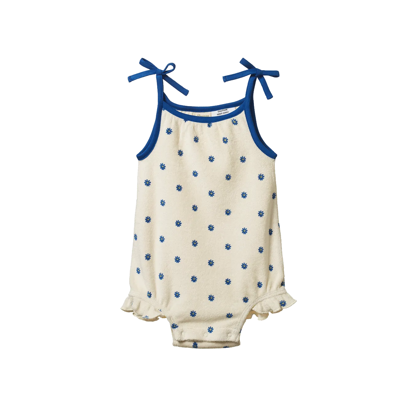 Nature Baby Sylvie Suit - Daisy Daze Blue Print