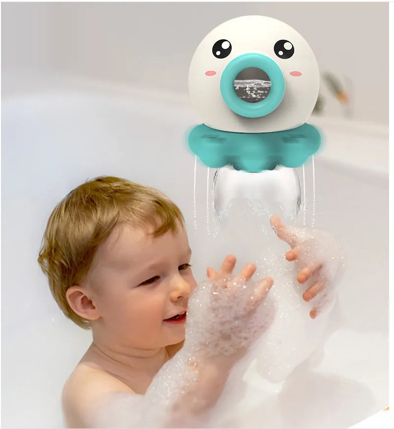 Octopus Water Jet Bath Toy – Rotating Fountain Shower & Beach Sprinkler for Kids