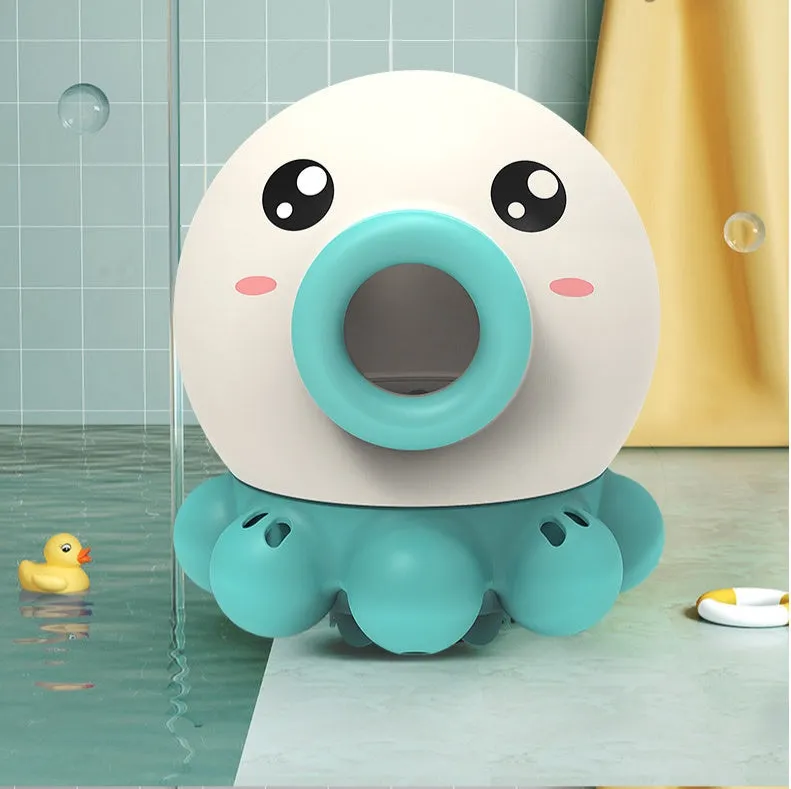 Octopus Water Jet Bath Toy – Rotating Fountain Shower & Beach Sprinkler for Kids