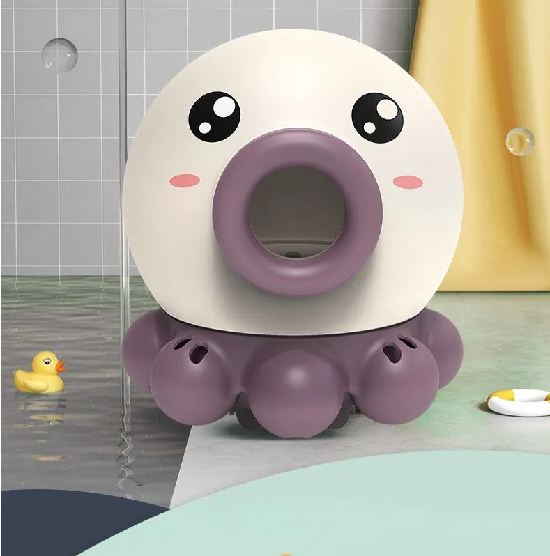 Octopus Water Jet Bath Toy – Rotating Fountain Shower & Beach Sprinkler for Kids