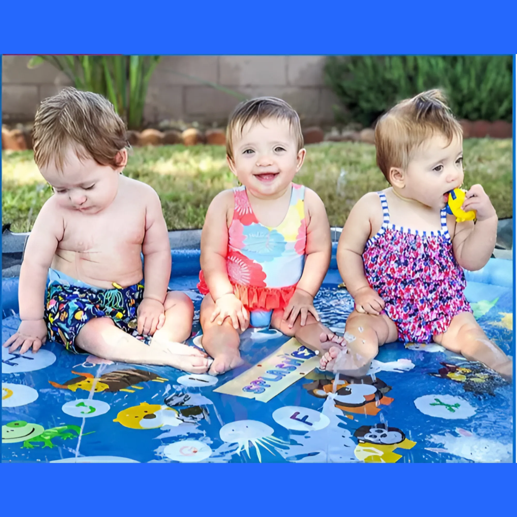 Outdoor Sprinkler Play Mat Top 1