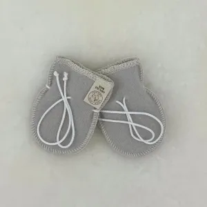 OUTLET LANACare Baby Mittens in Organic Merino Wool - synthetic ties