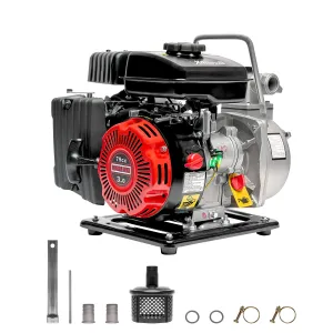 Portable 3.0 HP 79CC Gas Gasoline Water Pump 4-Stroke Engine 36GPM 1-Inch Inlet/Outlet