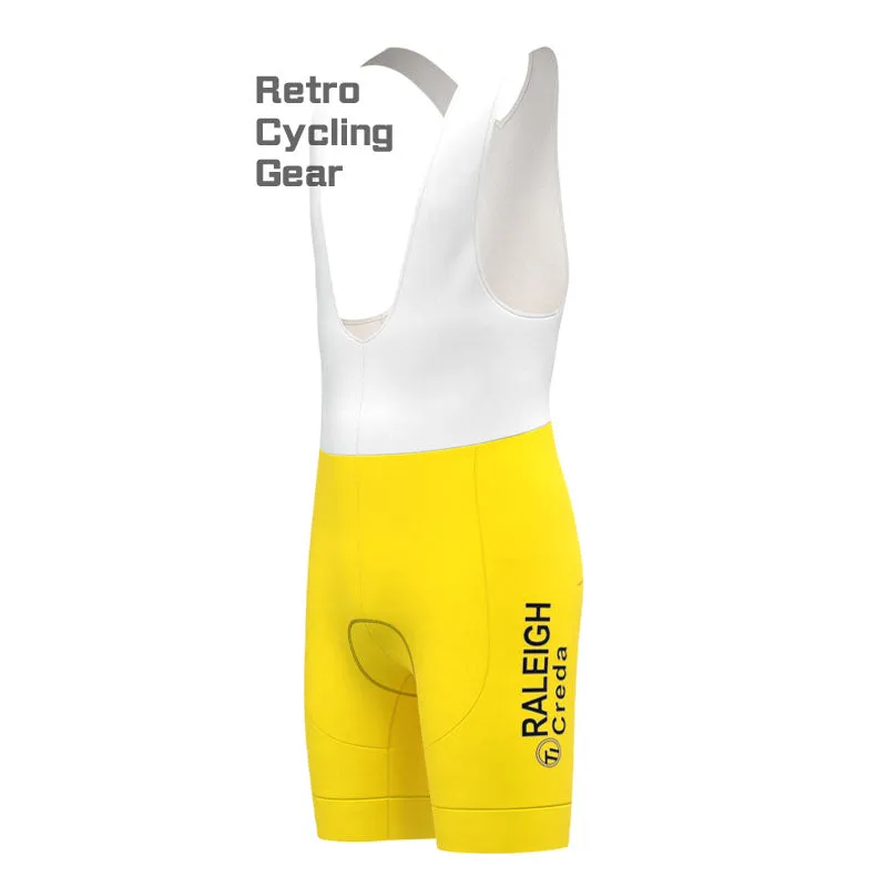 RALEIGH Yellow Retro Cycling Shorts