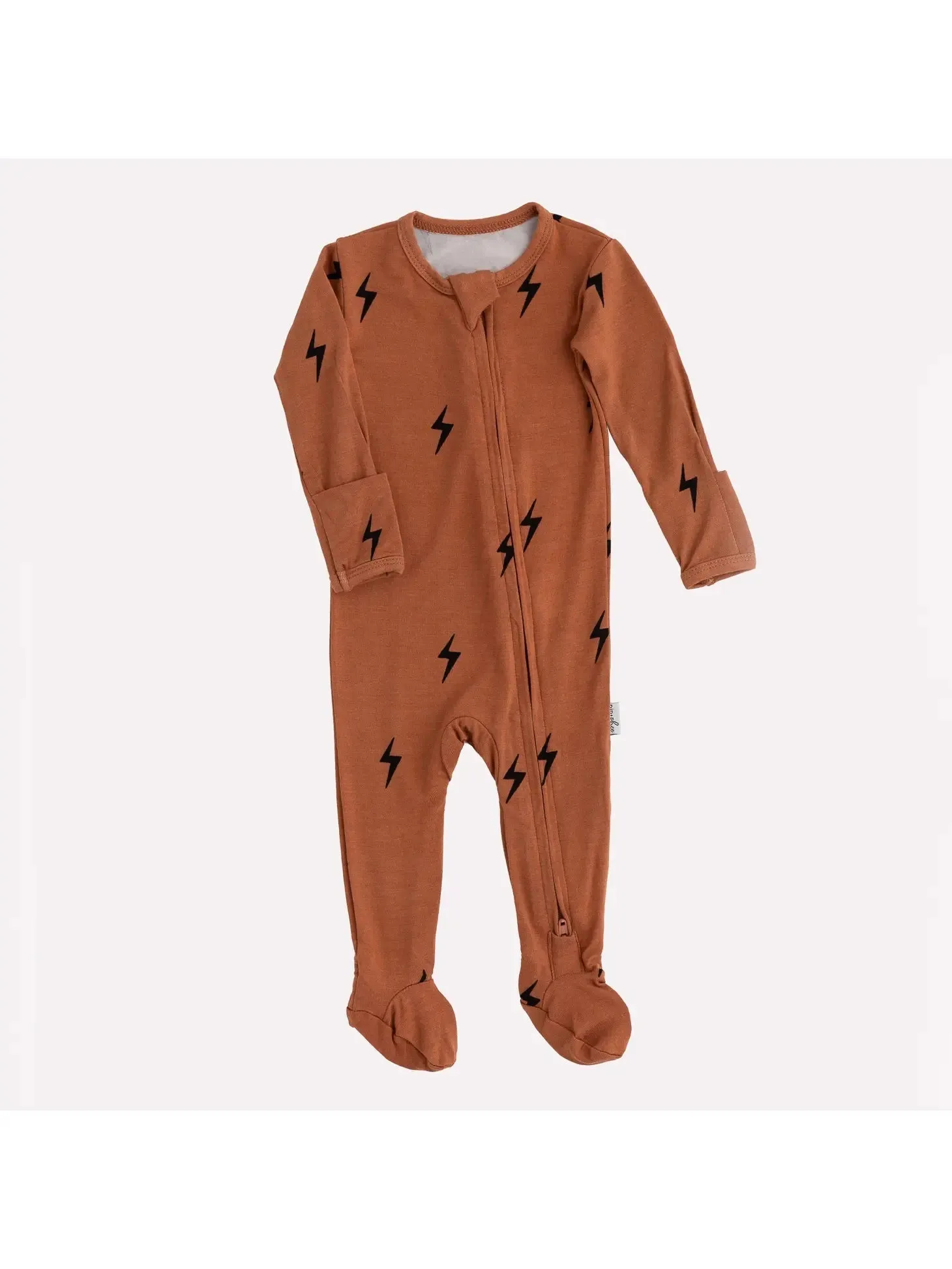 Rust Lightning Footed Pajama