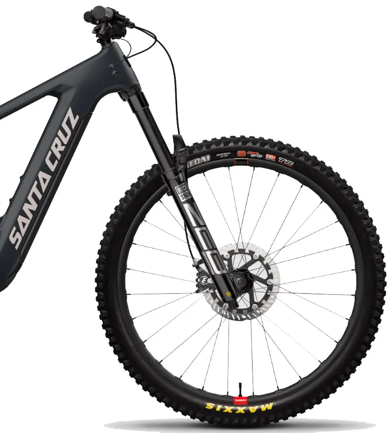 Santa Cruz Heckler 9 CC XX AXS MX Reserve Electric Full Suspension Mountain Bike 2024 - Matte Dark Pewter