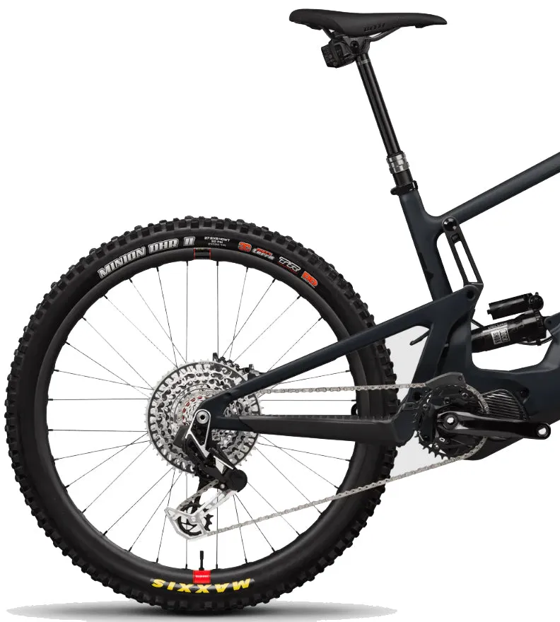 Santa Cruz Heckler 9 CC XX AXS MX Reserve Electric Full Suspension Mountain Bike 2024 - Matte Dark Pewter