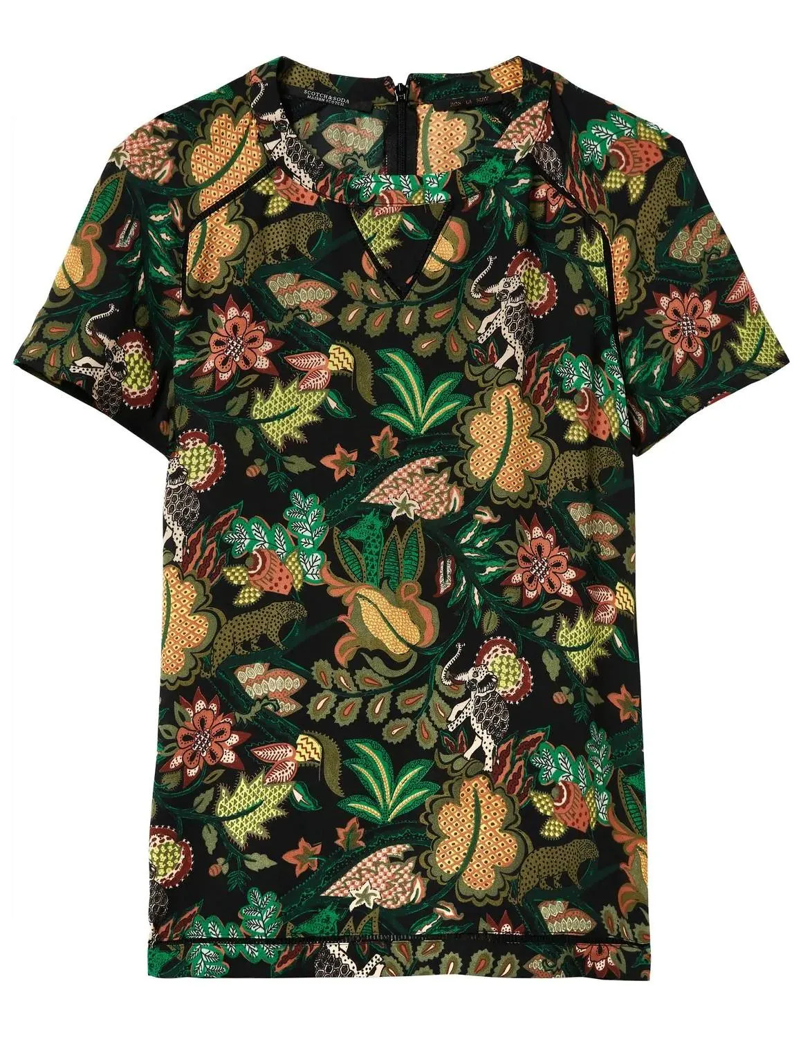 Short Sleeve Top (Ladder Print)