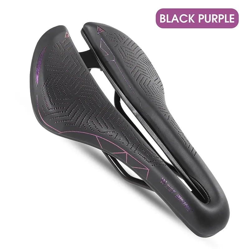Silica GEL Bicycle Saddle Soft Shock Absorbing MTB Mountain Road Bike Saddle Breathable Hollow Cycling Cushion Seat