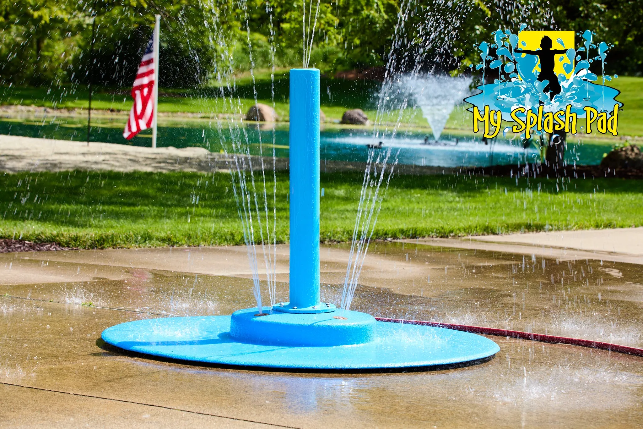 Small Rain Stick Portable Splash Pad Water Play Features