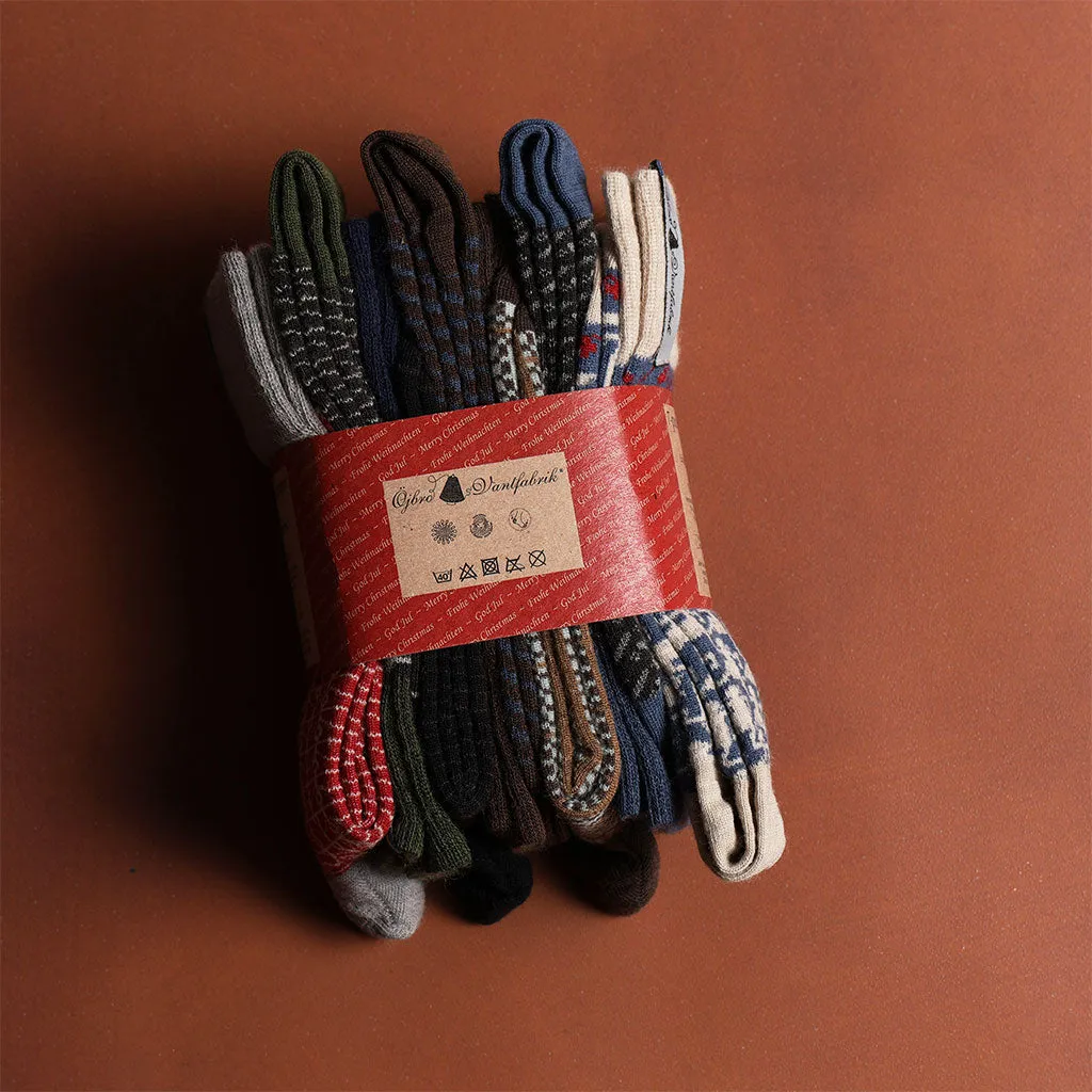 Swedish-Knit Merino Wool Socks, 7 pack