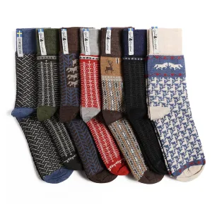 Swedish-Knit Merino Wool Socks, 7 pack