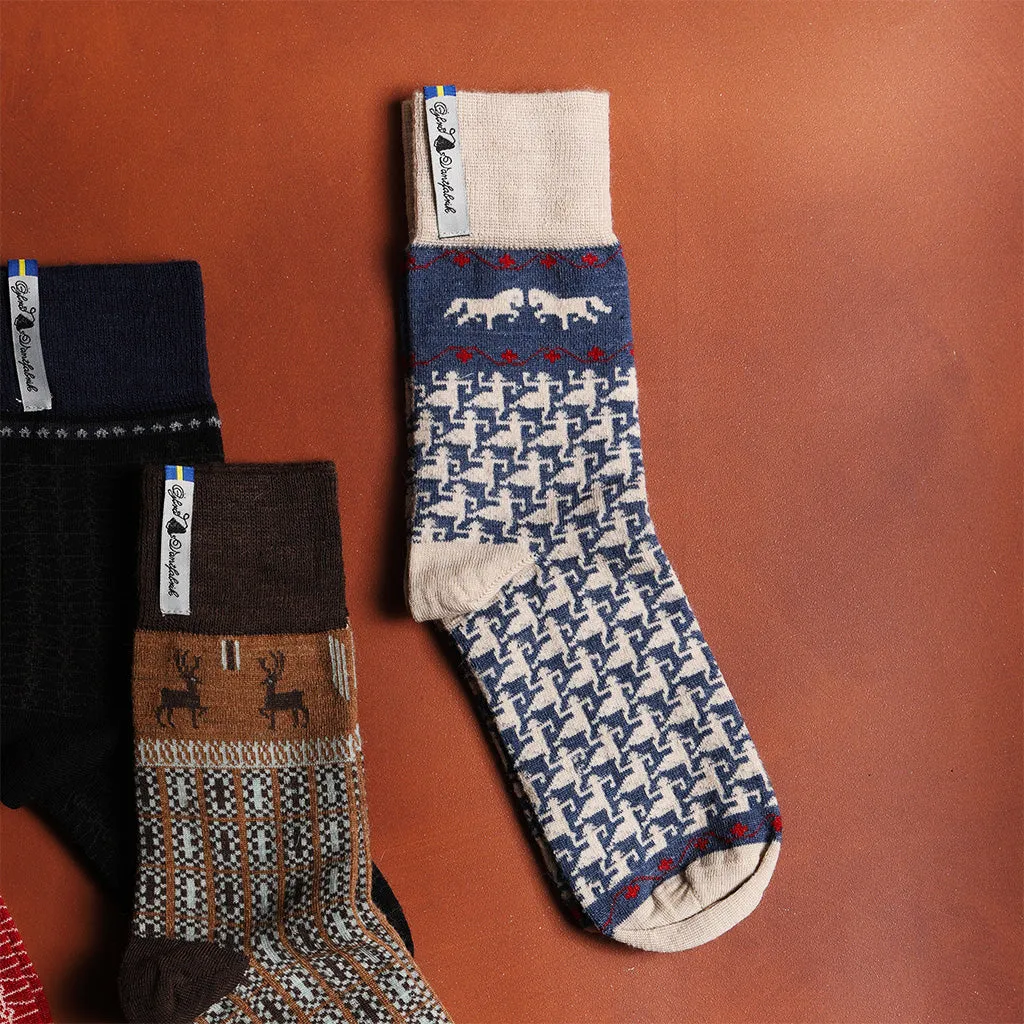 Swedish-Knit Merino Wool Socks, 7 pack