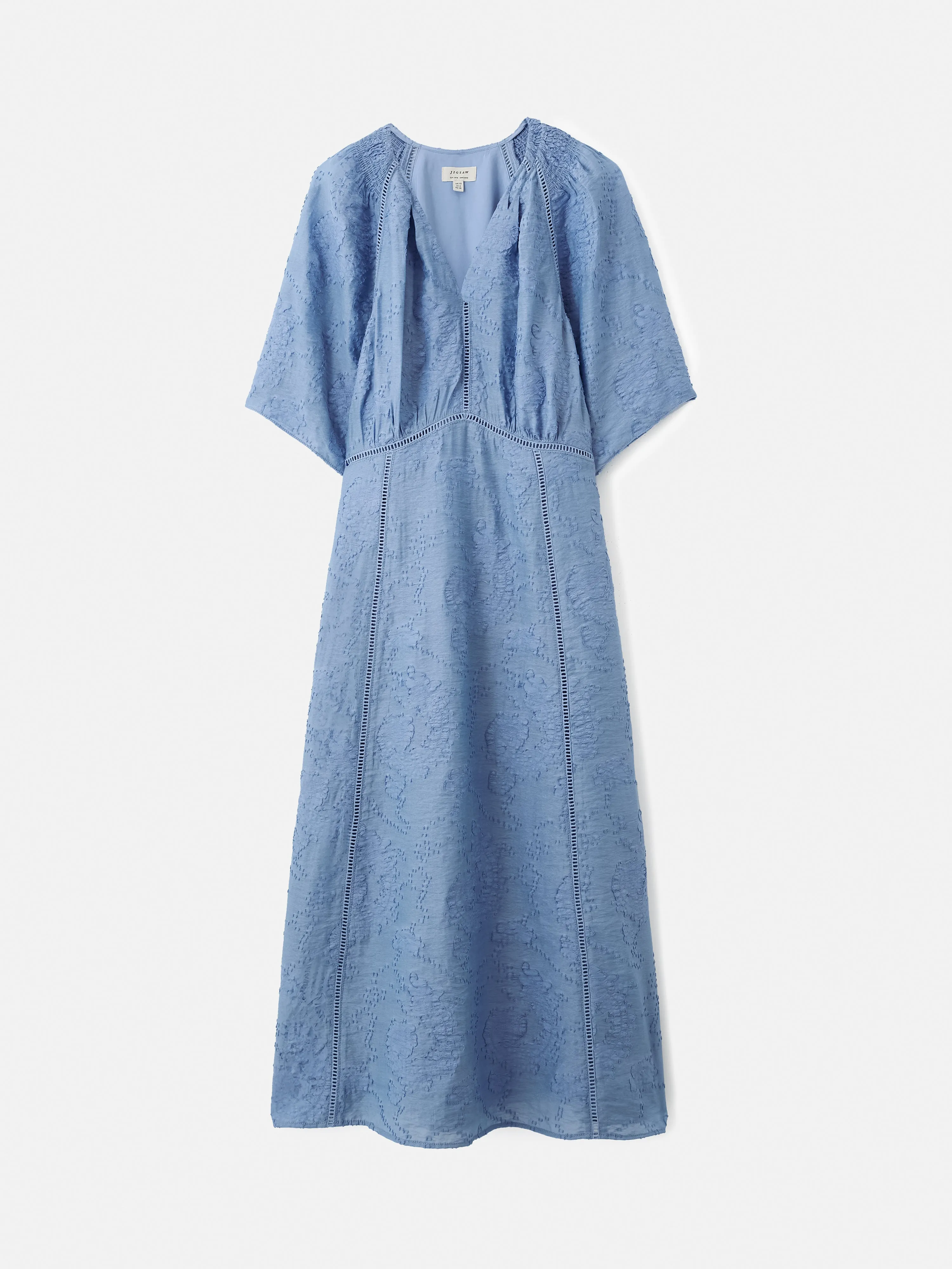 Textured Jacquard Dress | Blue