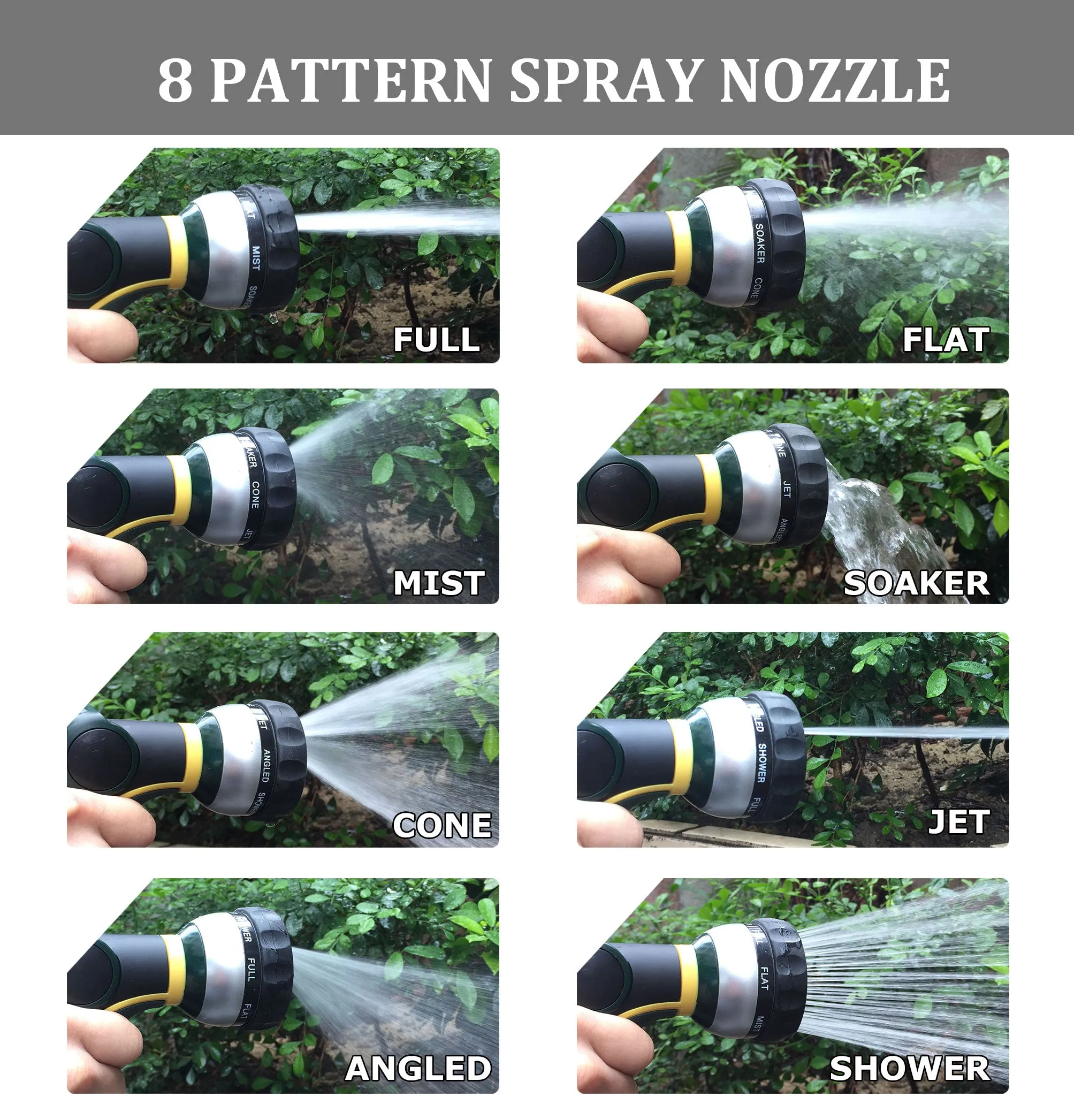 TheFitLife Flexible Metal Garden Hose - 2020 Newest Leak and Break Resistant Design, Stainless Steel Water Hose with Upgrade Solid Metal Fittings, Lightweight Kink Free Durable Easy Storage (50 FT)