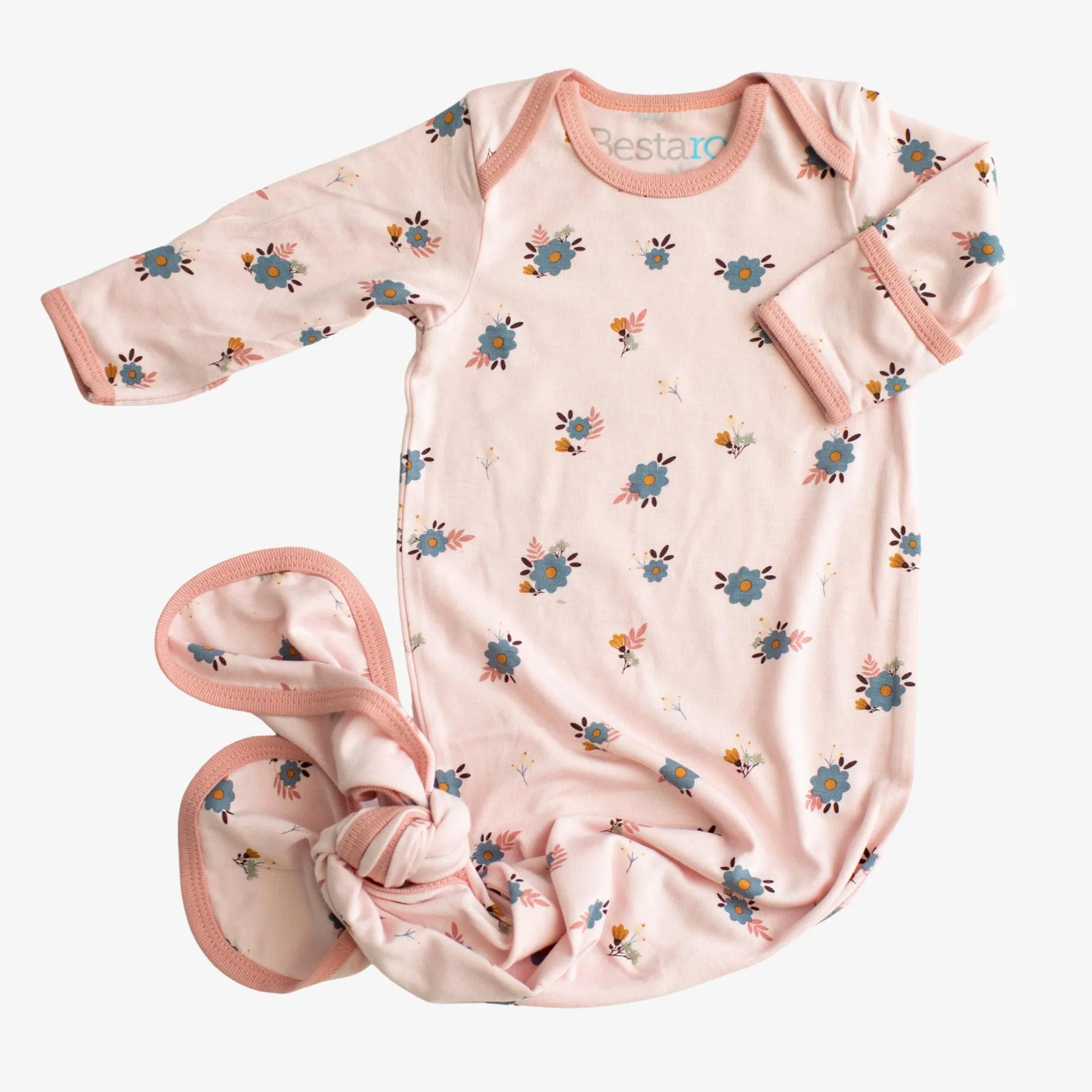 Tiny Blooms Modal Knotted Gown