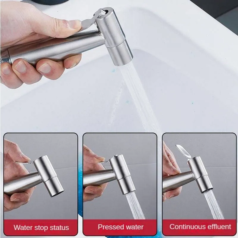 Toilet booster handheld sprinkler stainless steel sprayer bathroom accessories