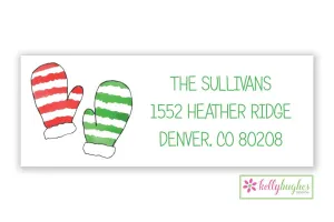 Warm Woolen Mittens address label
