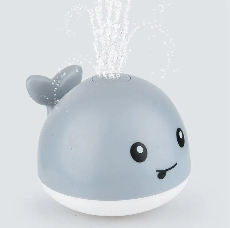 Whale Electric Induction Sprinkler Music Colorful Light Water Toy