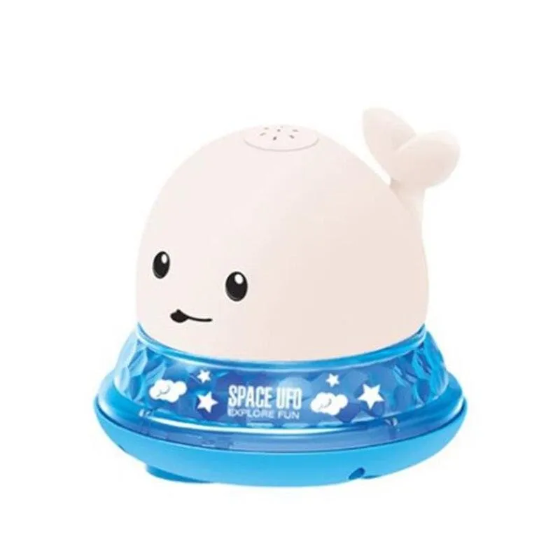 Whale Electric Induction Sprinkler Music Colorful Light Water Toy