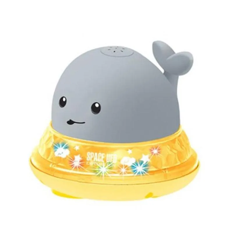 Whale Electric Induction Sprinkler Music Colorful Light Water Toy