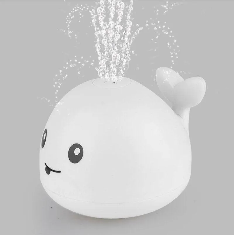 Whale Electric Induction Sprinkler Music Colorful Light Water Toy