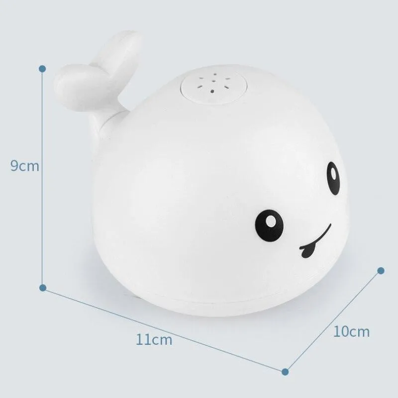 Whale Electric Induction Sprinkler Music Colorful Light Water Toy