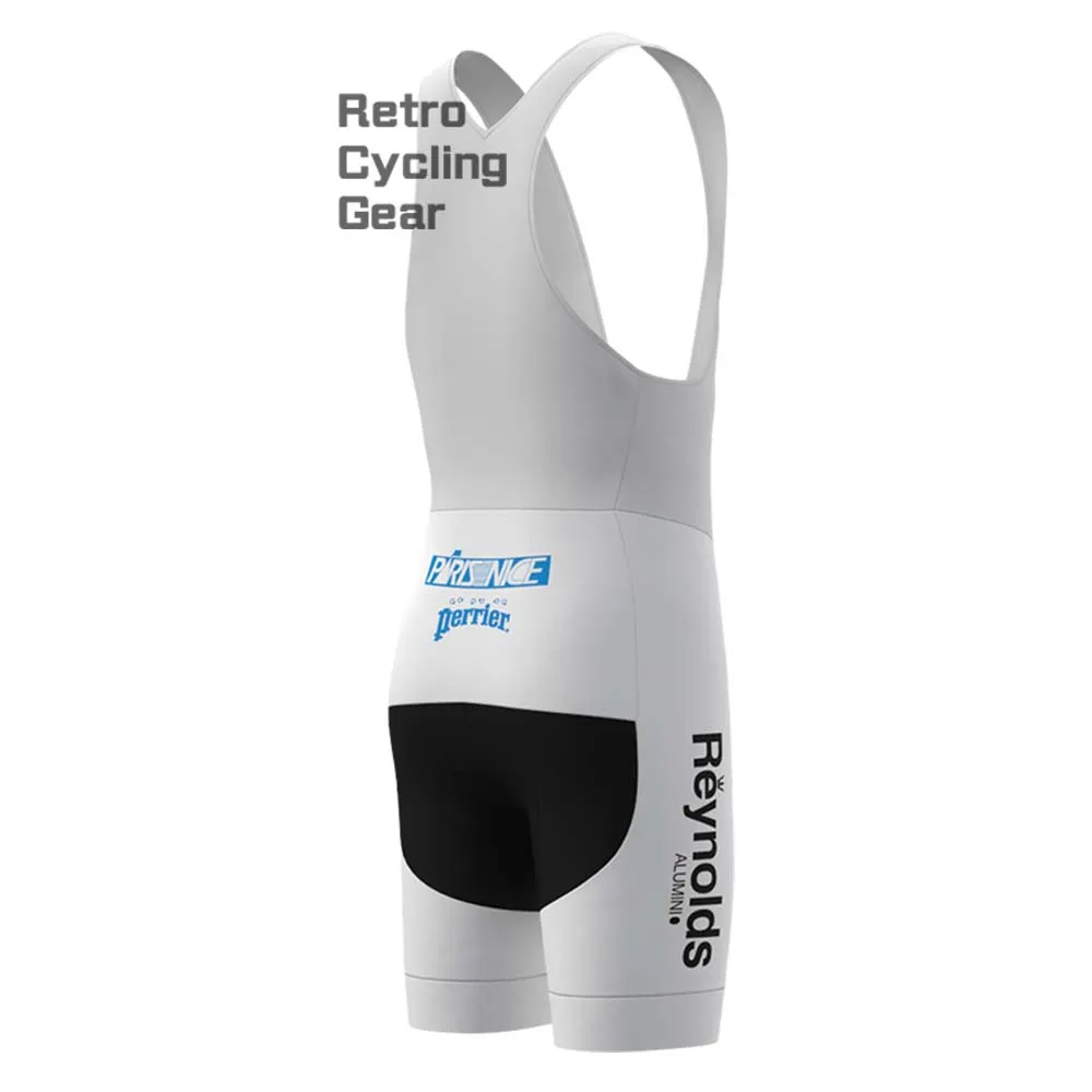 white Reynolds Retro Bib Cycling Shorts