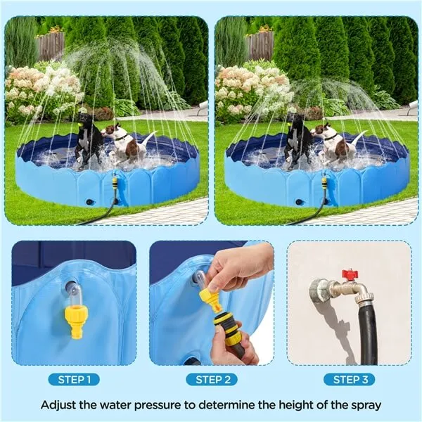 Yaheetech Foldable Dog Bath Pool